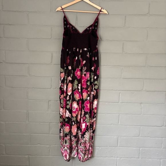 Anthropologie Butterfly Print Jumpsuit Balloon Leg Wide Leg Black S - Picture 7 of 13